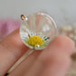 Gold-plated daisy necklace 2.4 cm.