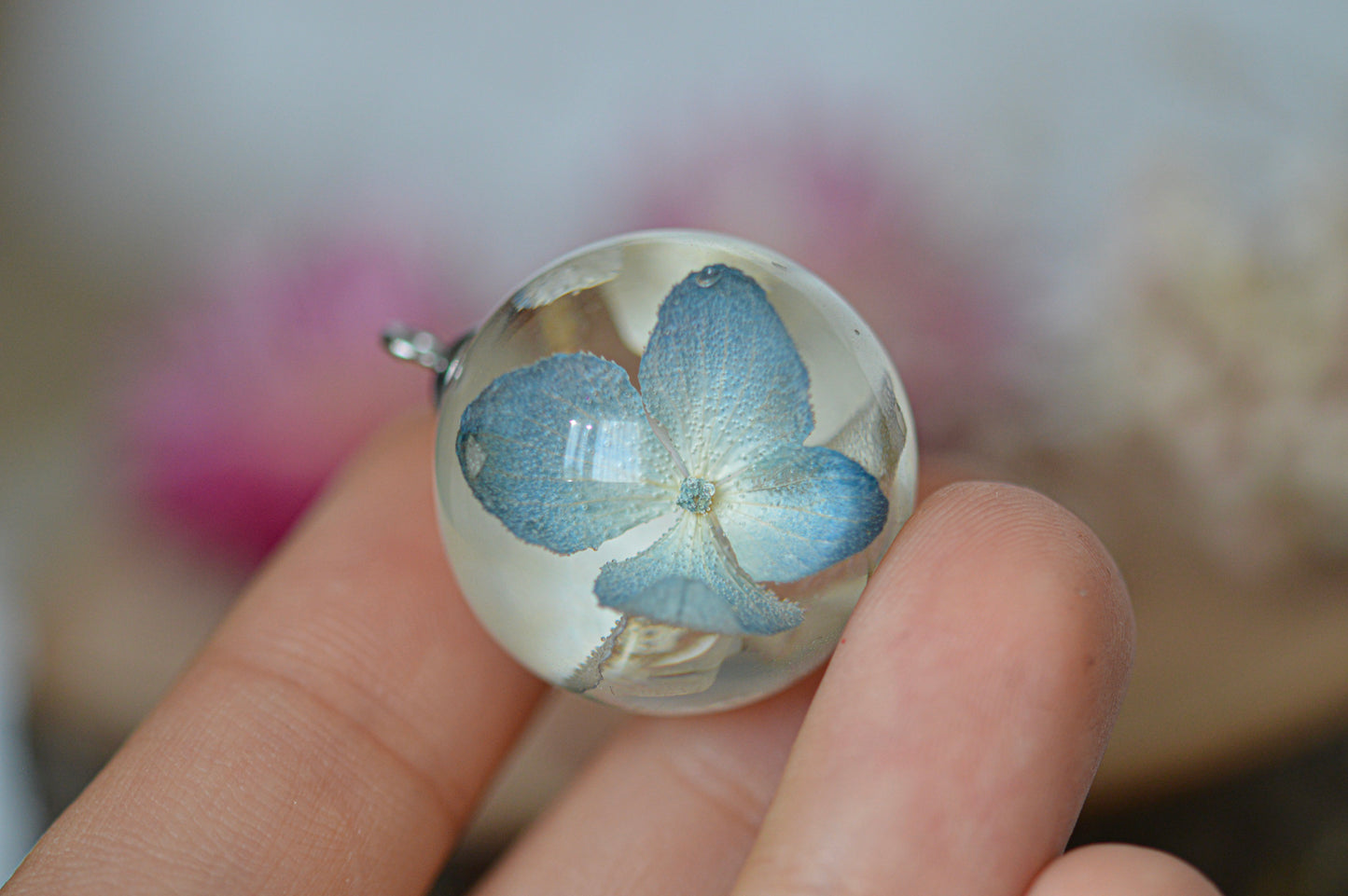 Hydrangea necklace