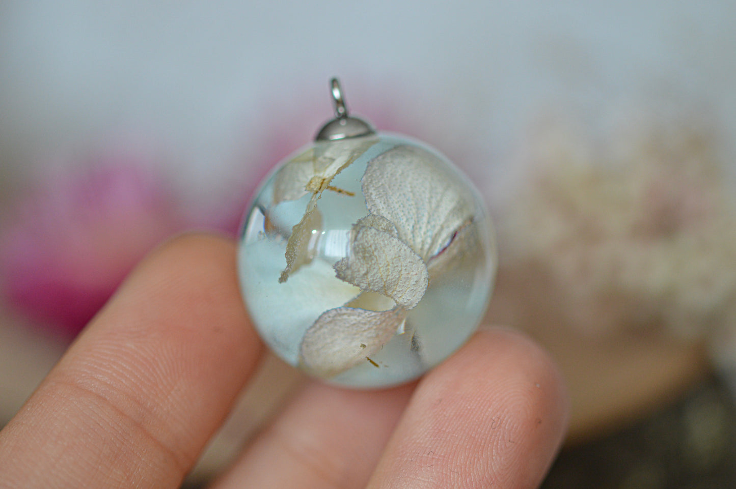 Hydrangea necklace