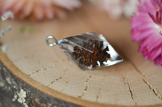 Pinecone geometric necklace