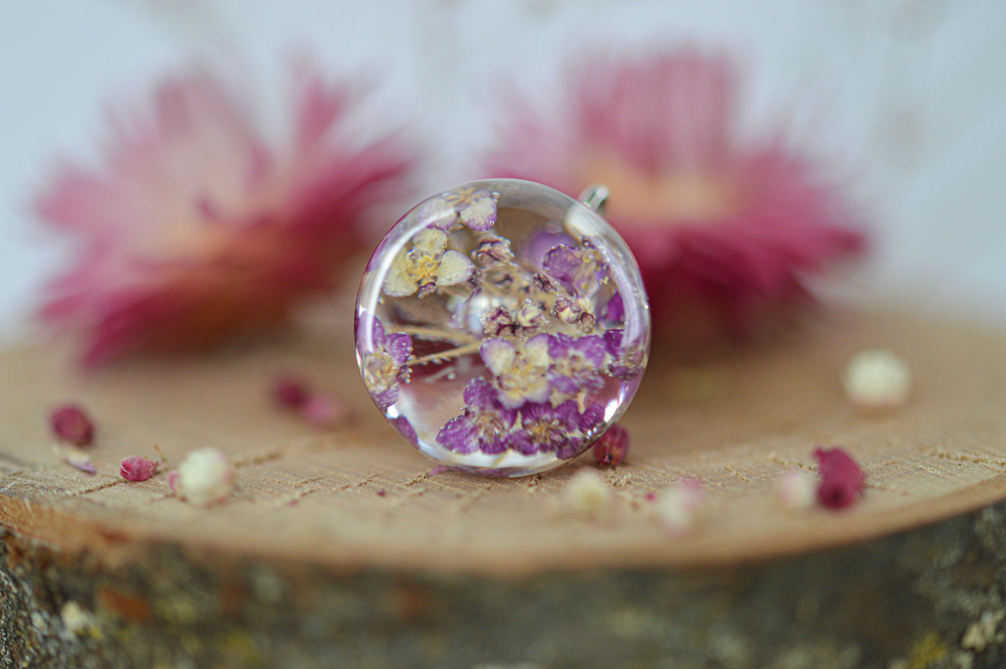 Sweet alyssum necklace