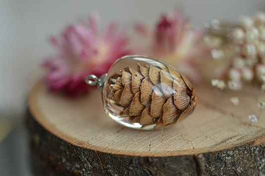 Pinecone necklace