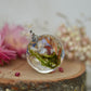 Necklace with real flowers and moss