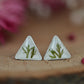 Triangle fern studs