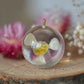 Gold-plated snowdrop necklace 2.4 cm.