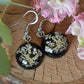 Chervil black earrings