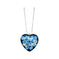 Hydrangea big heart necklace