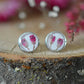 Heather stud earrings