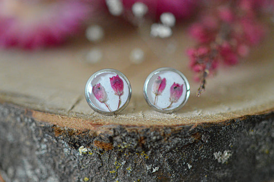 Heather stud earrings