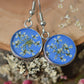 Wild chervil blue earrings