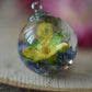 Natural flowers necklace