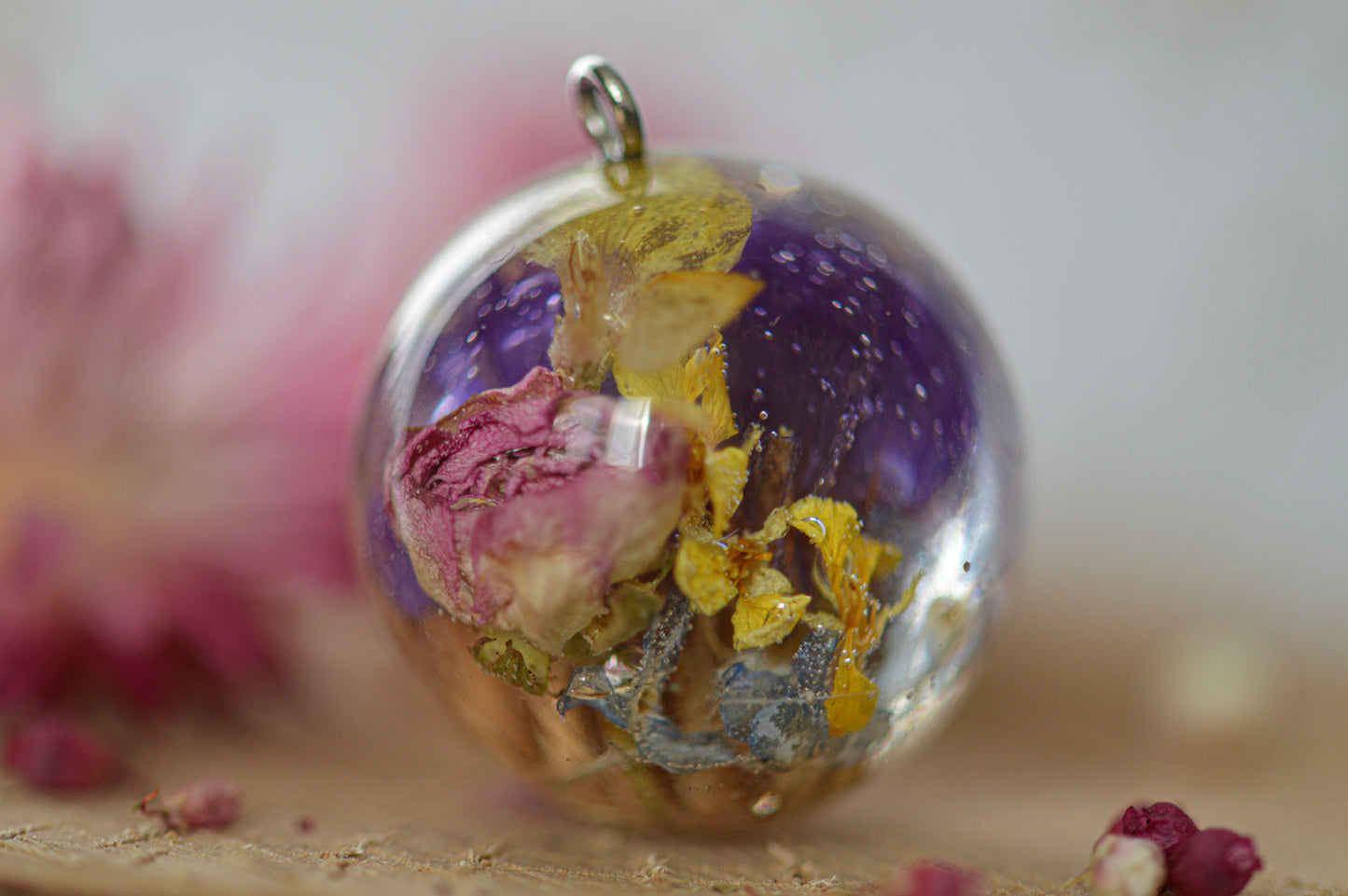 Colorful floral necklace