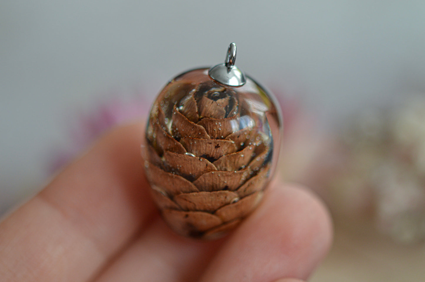 Pinecone necklace