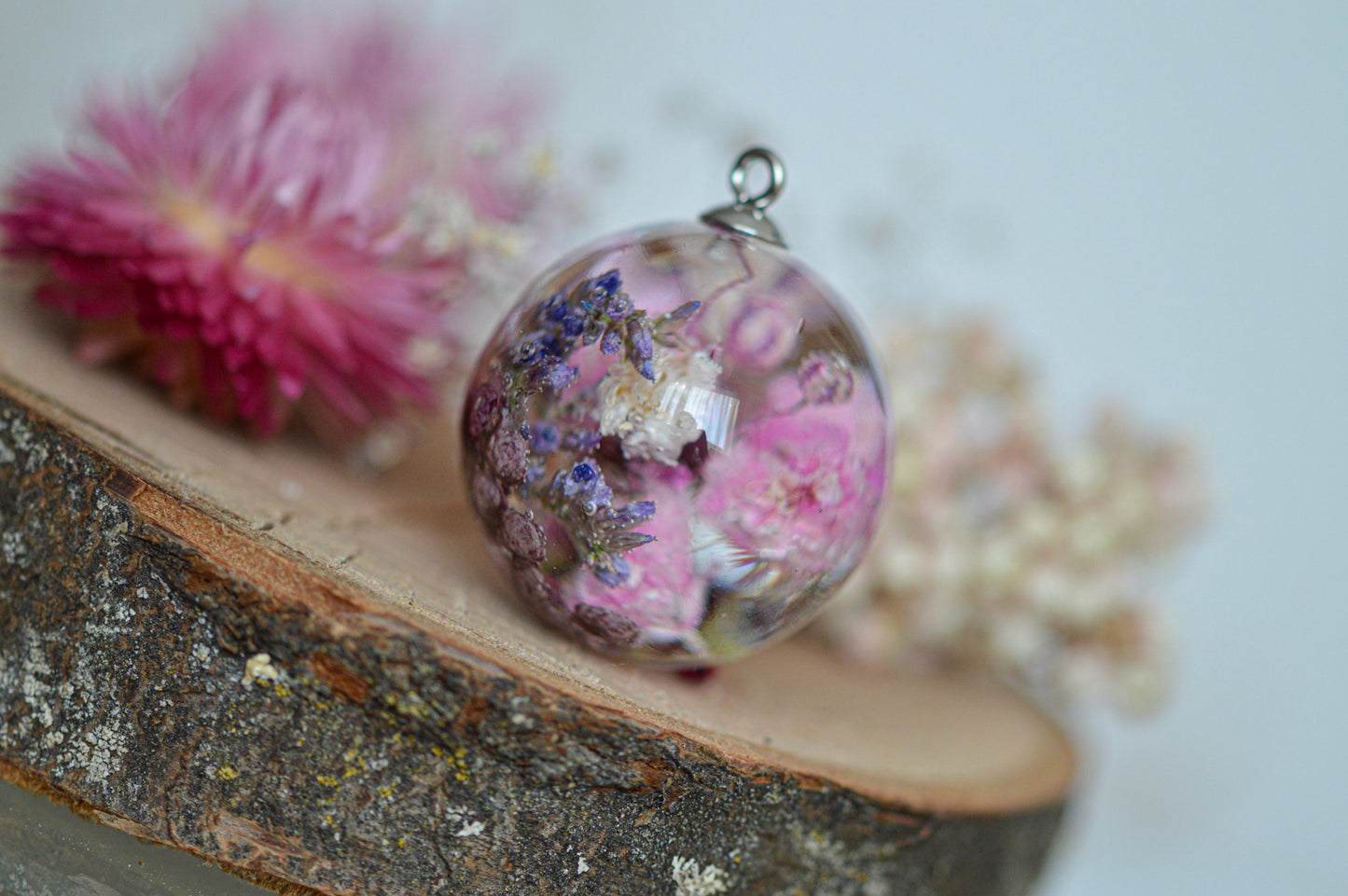 Lavender garden necklace