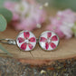 Heather flower earrings