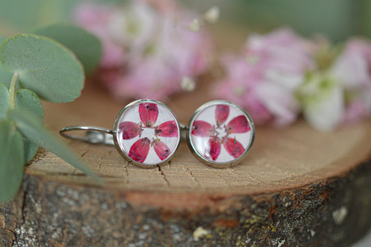 Heather flower earrings