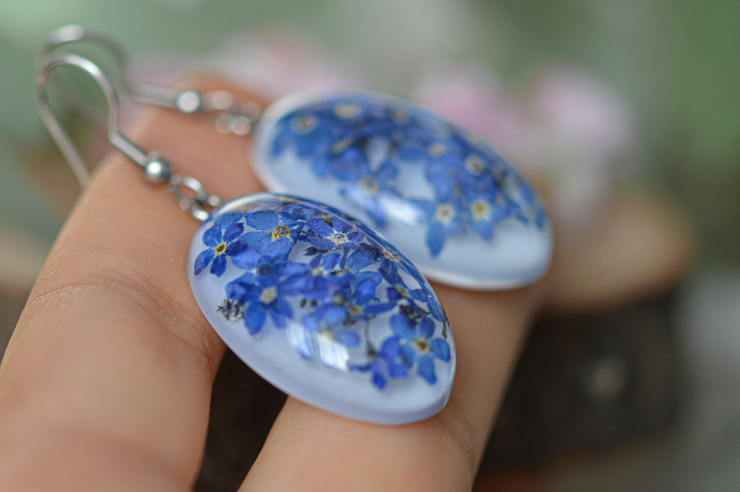 Forget-me-not earrings