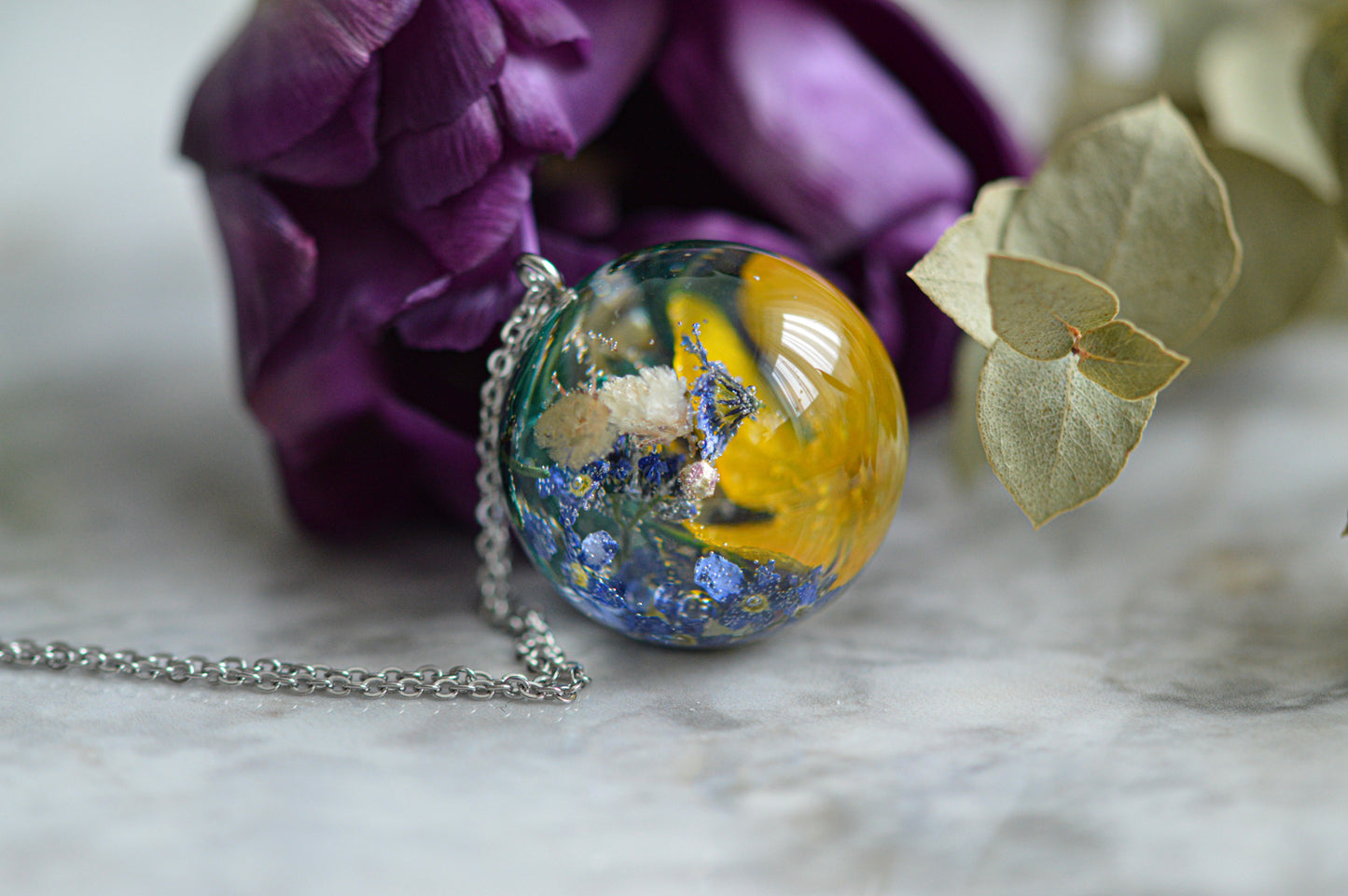 Summer floral necklace