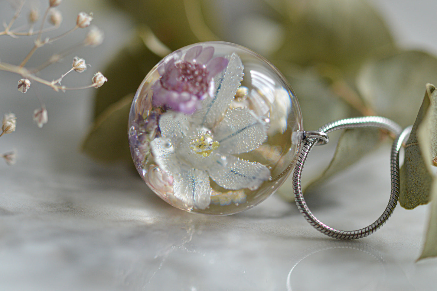 Spring floral necklace