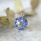 Real forget-me-not necklace 1.8 cm.