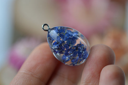 Forget-me-not egg necklace