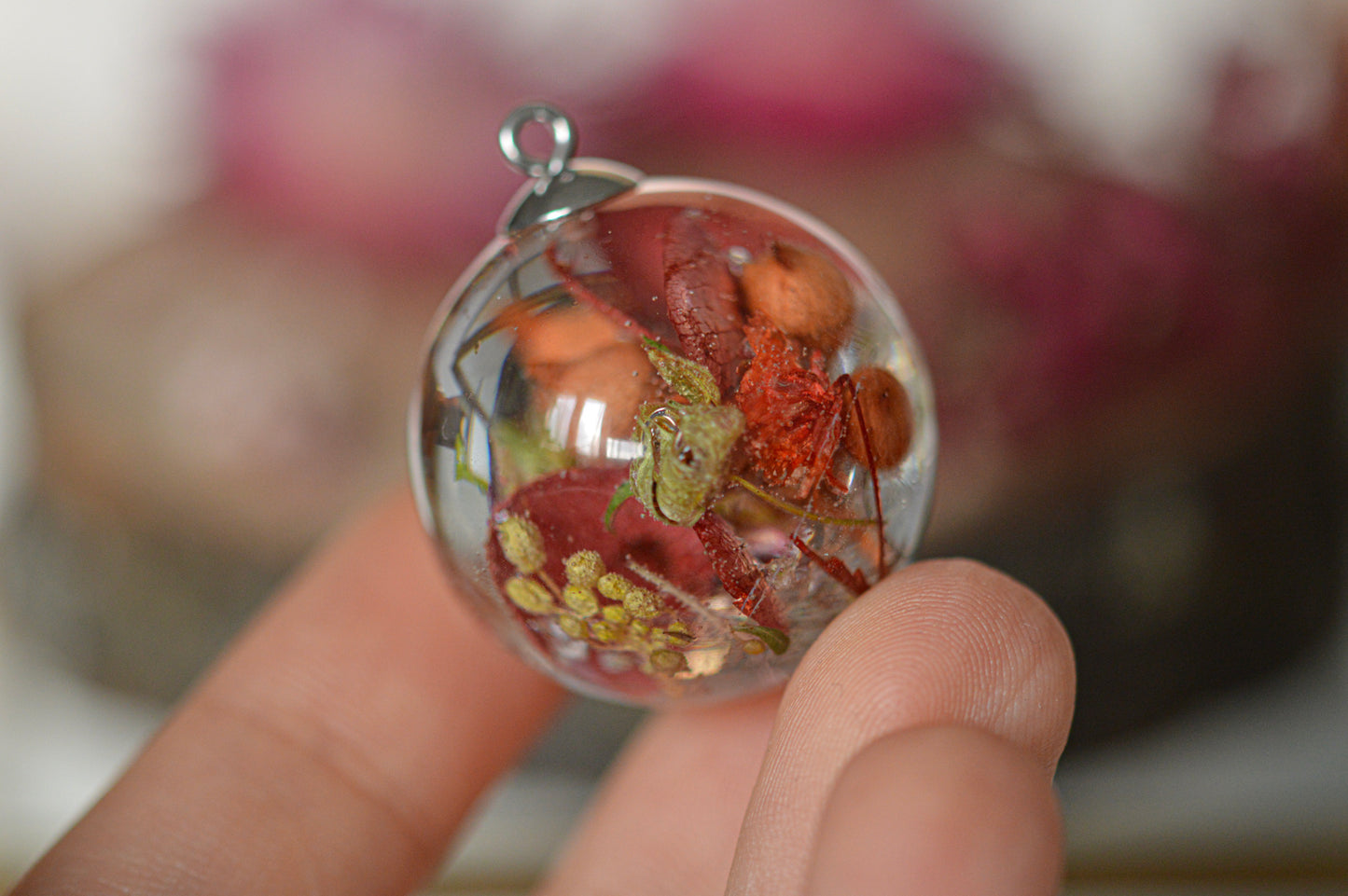 Red autumn necklace