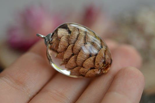 Pinecone necklace