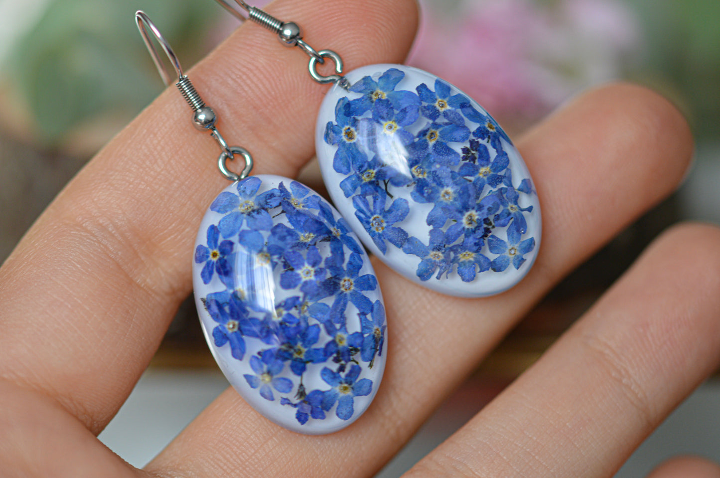 Forget-me-not earrings