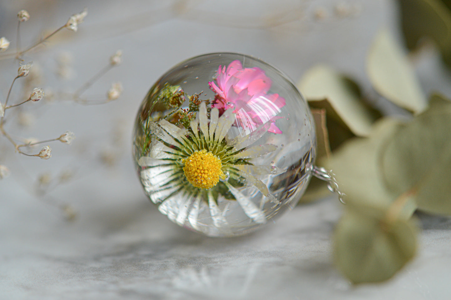 Wunderschöne florale Halskette