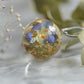 Necklace with dried flowers