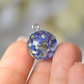 Real forget-me-not necklace 1.8 cm.