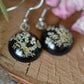 Chervil black earrings