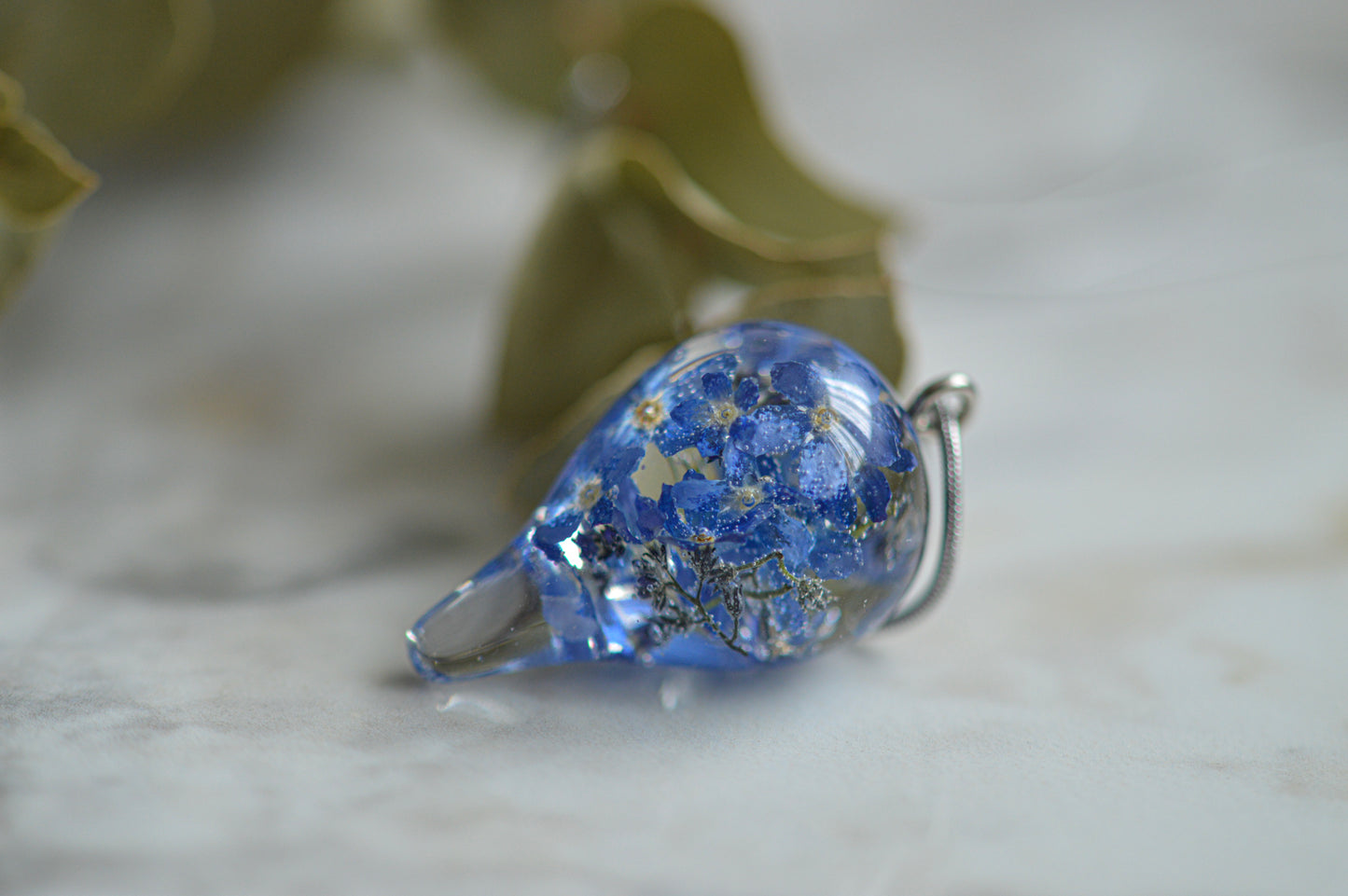 Forget-me-not necklace