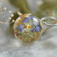 Necklace with dried flowers