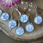 Forget-me-not little drop necklace