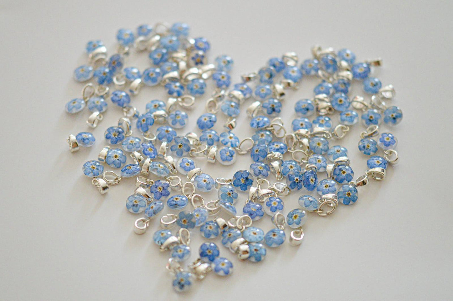 Little forget-me-not necklace