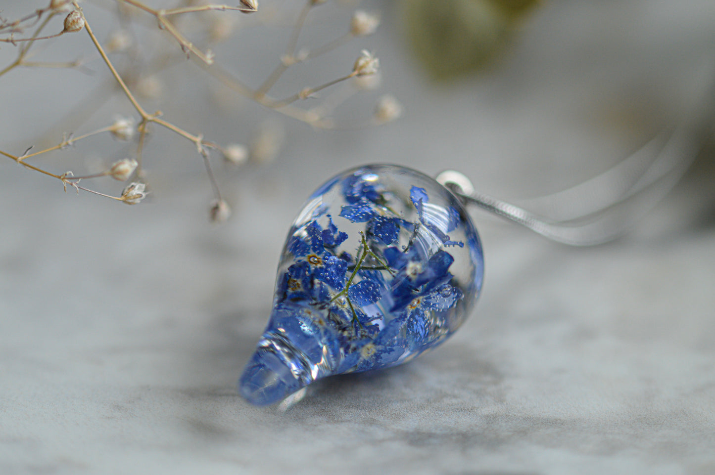 Forget-me-not necklace