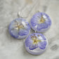 Meadow cranesbill necklace